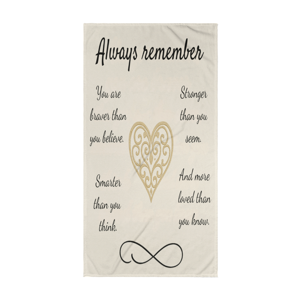 Braver, Stronger, Smarter-Beach Towel