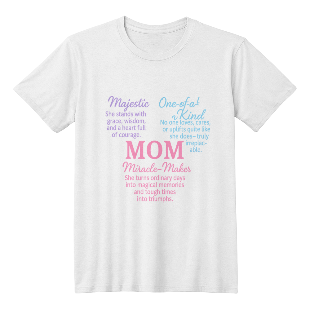 MOM: Majestic. One-of-a-Kind. Miracle-Maker-T-shirt