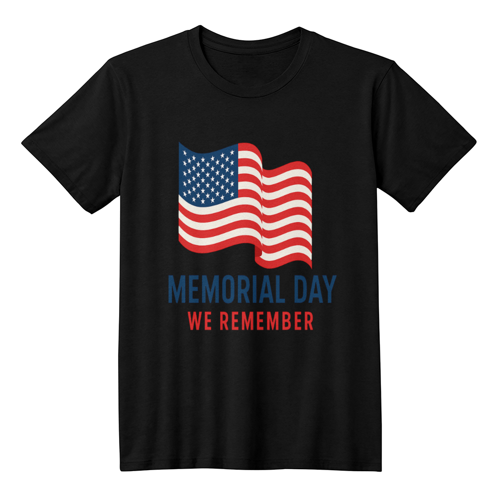 Forever Grateful: A Nation's Salute on Memorial Day-Bella + Canvas 3001 Jersey Tee (white and black t-shirt)