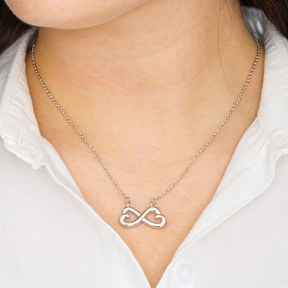 To My Wife - I Want To Be Your Last  Endless Love Necklace