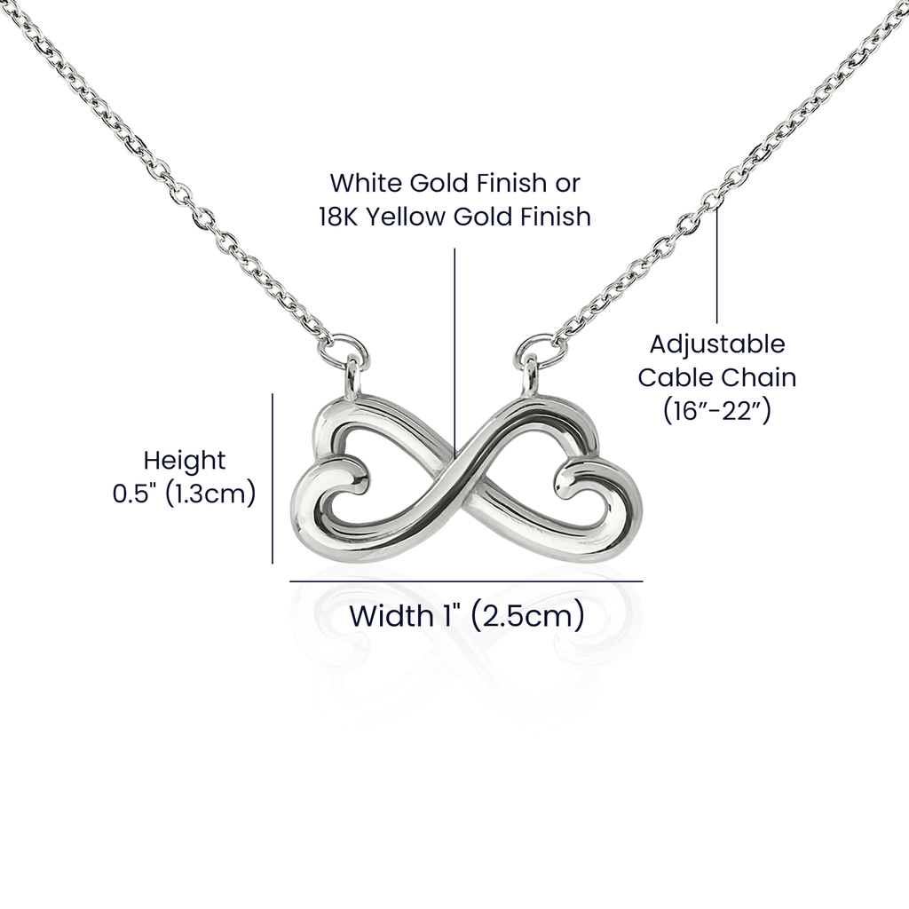 To My Wife - I Want To Be Your Last  Endless Love Necklace
