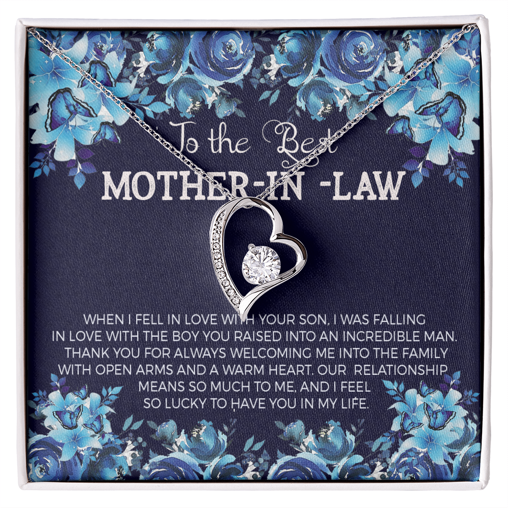 To The Best Mother-In-Law Forever Love Necklace