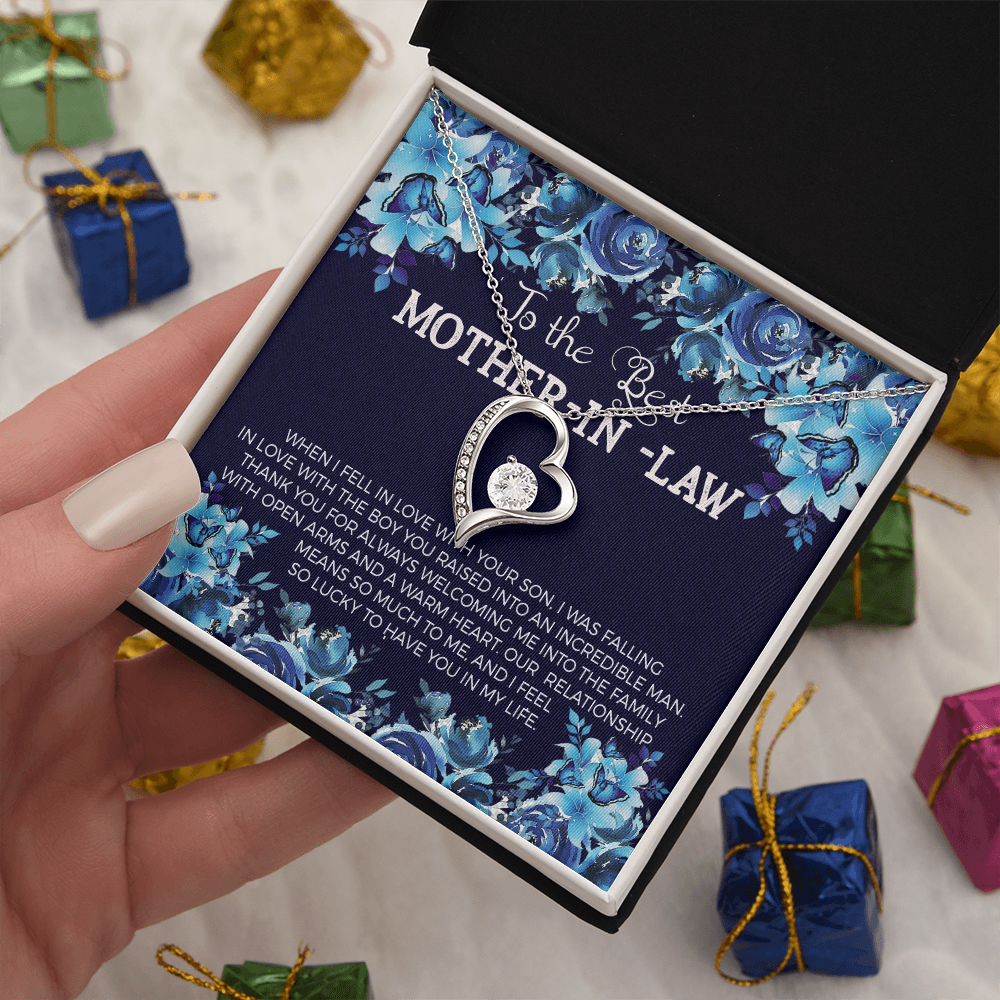 To The Best Mother-In-Law Forever Love Necklace