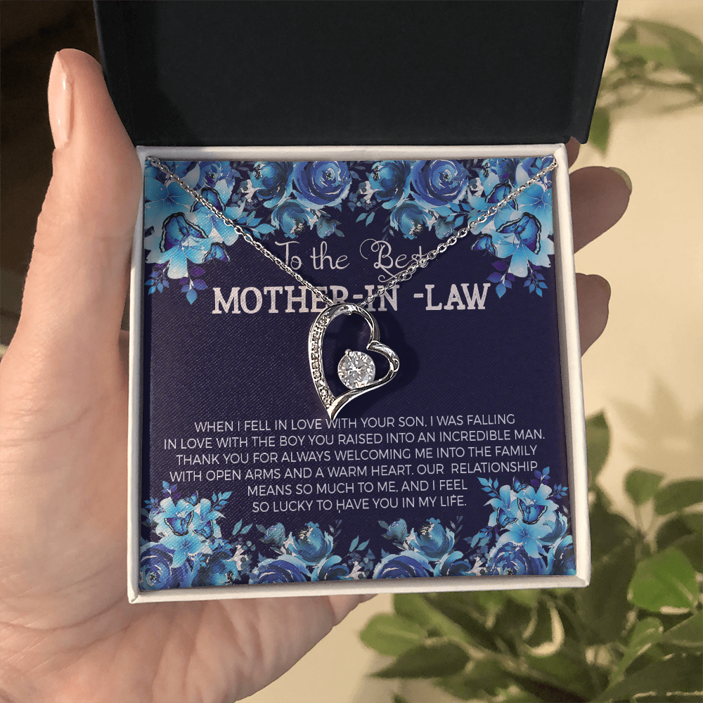 To The Best Mother-In-Law Forever Love Necklace