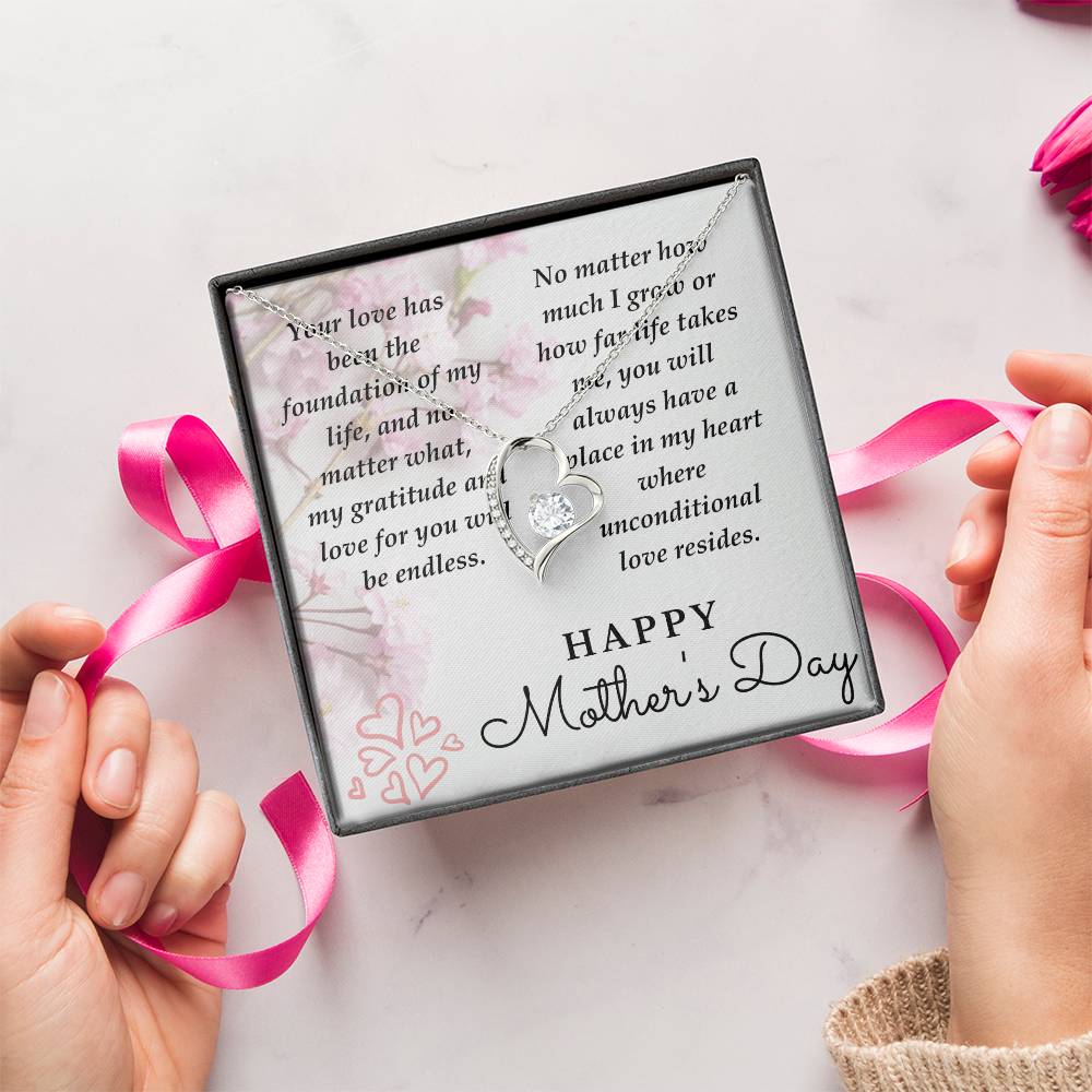 Mom-Your Love Has Been The Foundation-Happy Mother's Day Necklace