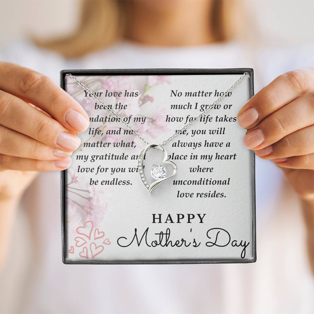 Mom-Your Love Has Been The Foundation-Happy Mother's Day Necklace