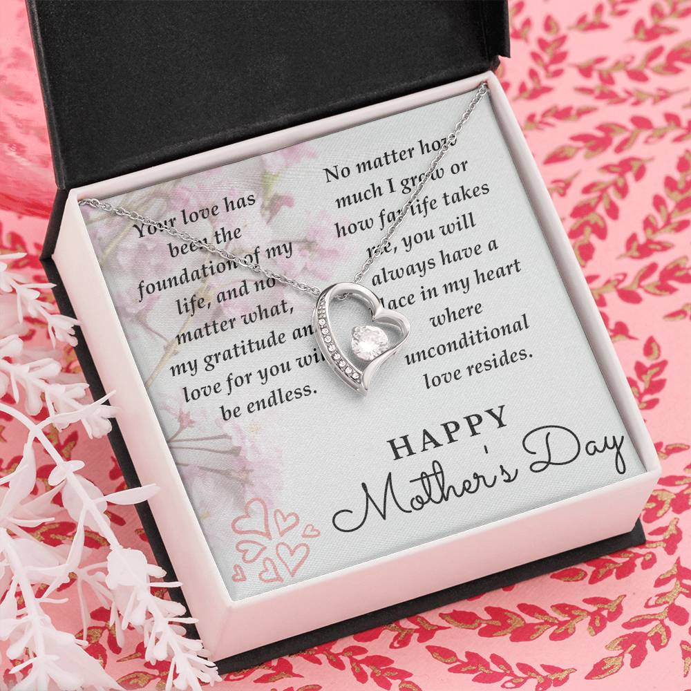 Mom-Your Love Has Been The Foundation-Happy Mother's Day Necklace