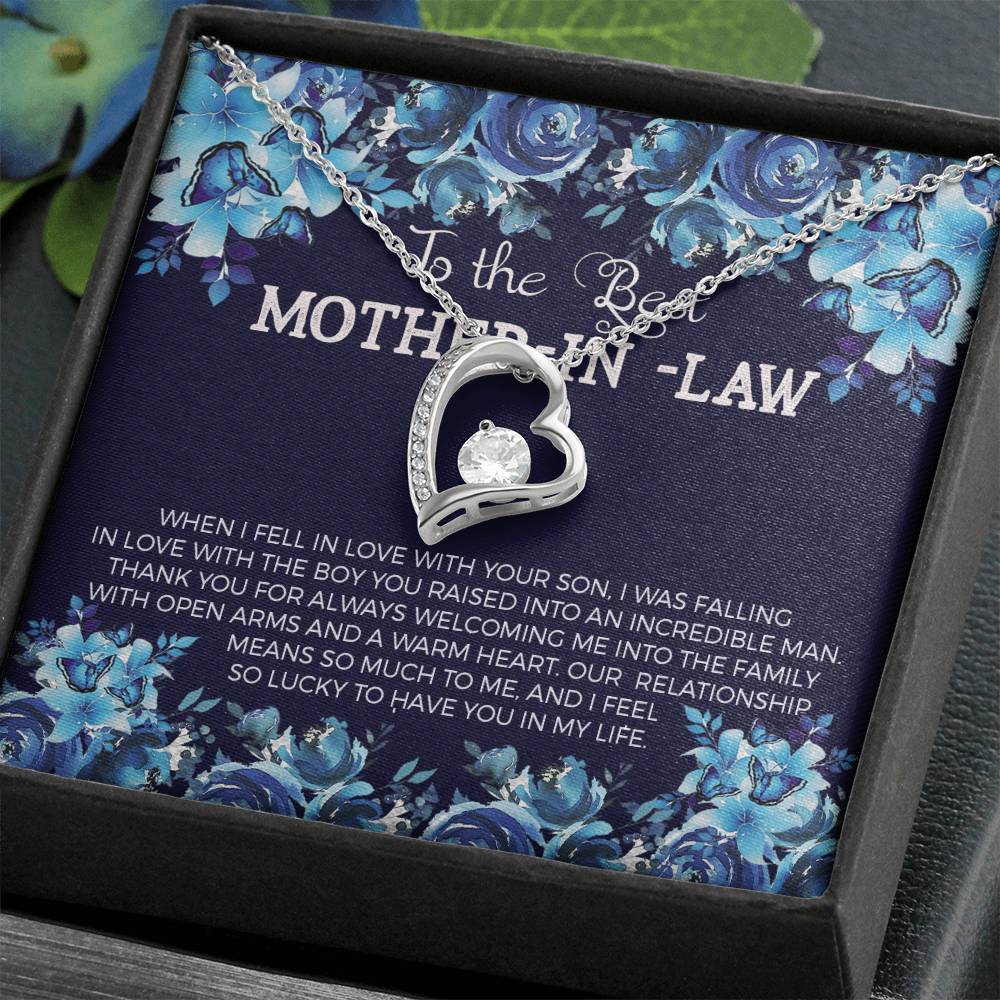 To The Best Mother-In-Law Forever Love Necklace