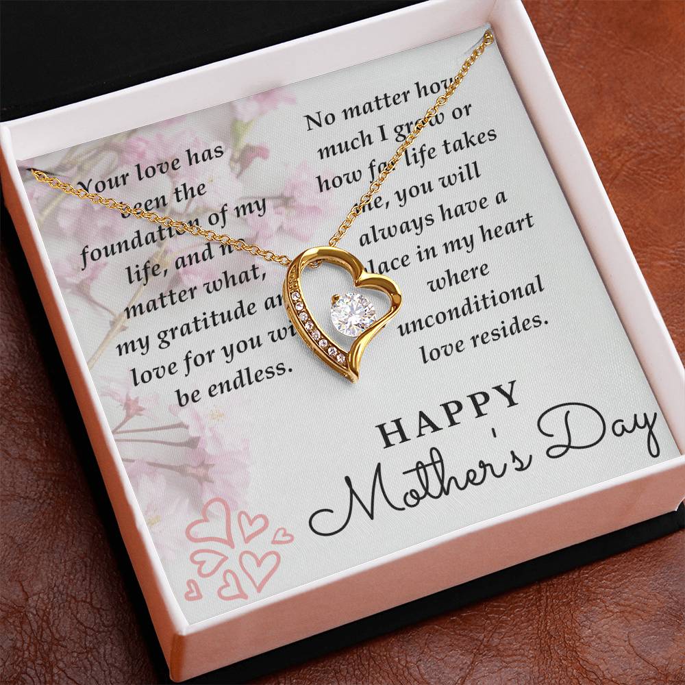 Mom-Your Love Has Been The Foundation-Happy Mother's Day Necklace