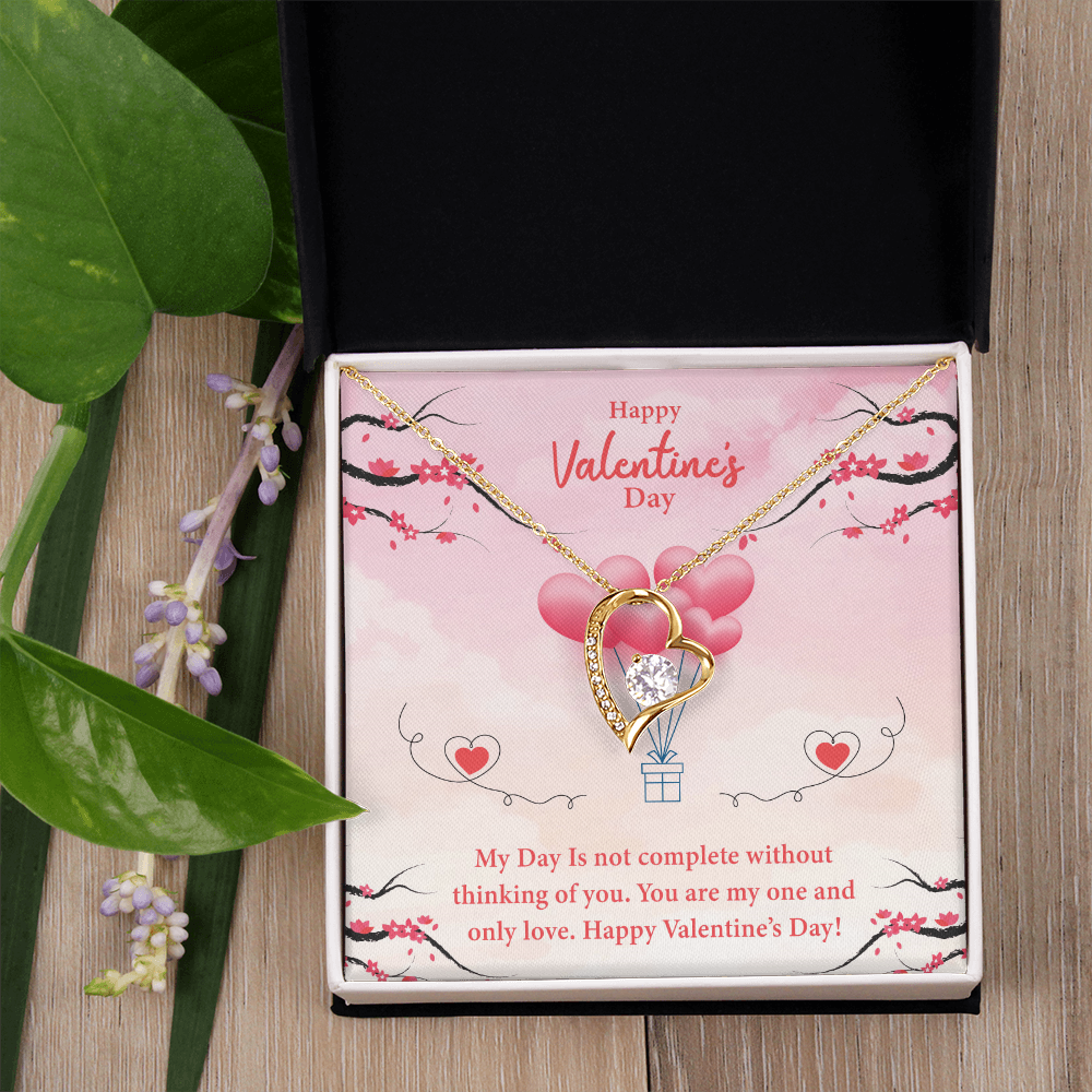My Day Is Not Complete Without Thinking Of You-Happy Valentine's Day Necklace