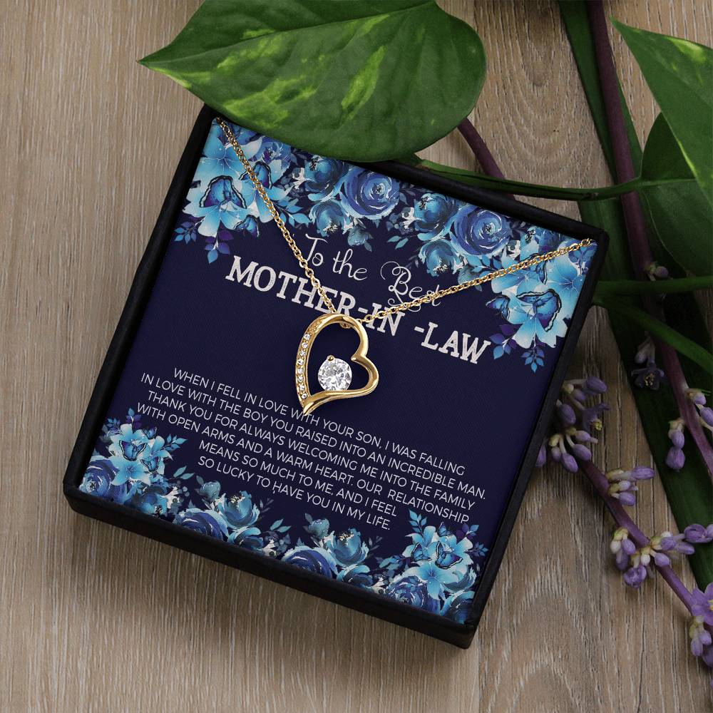 To The Best Mother-In-Law Forever Love Necklace
