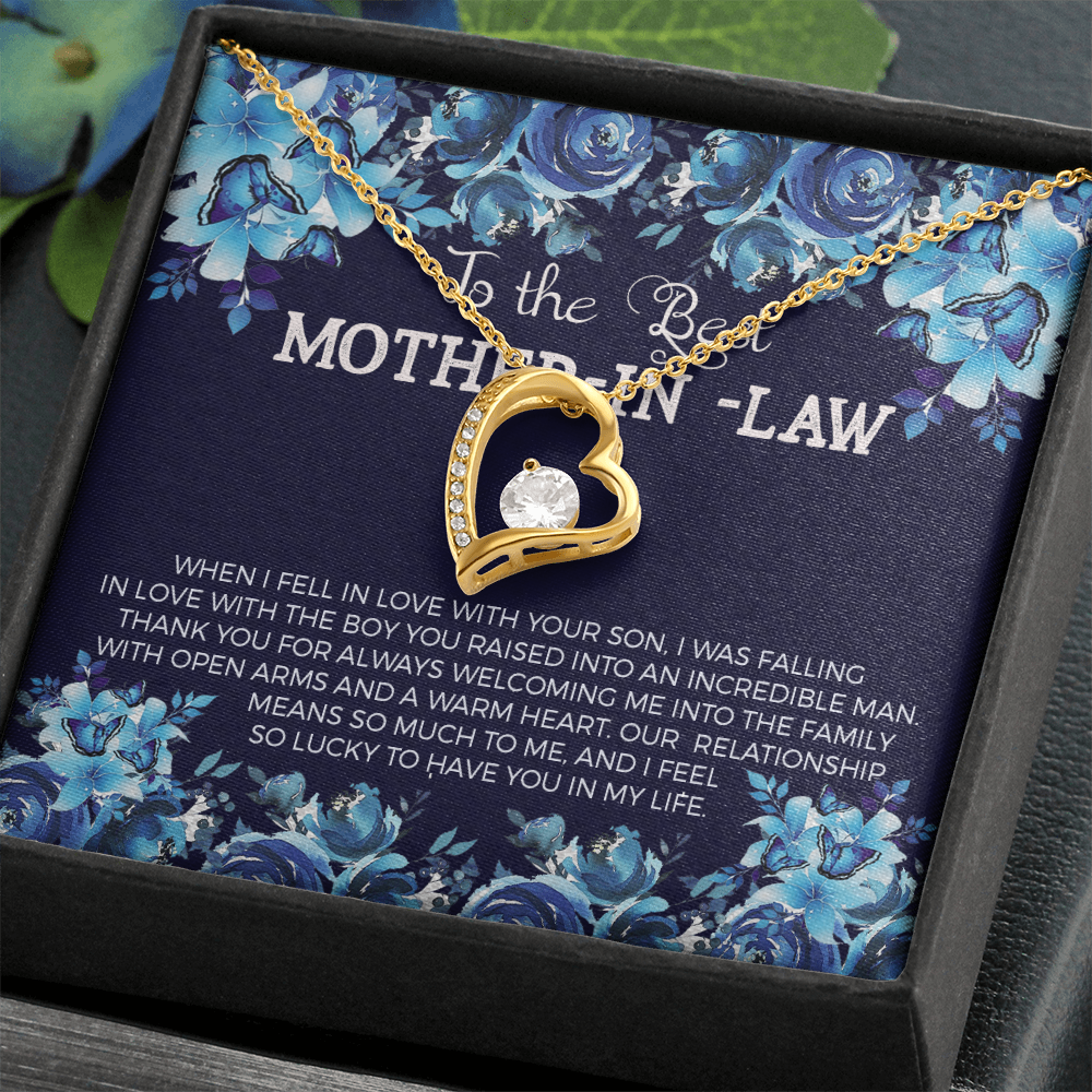 To The Best Mother-In-Law Forever Love Necklace