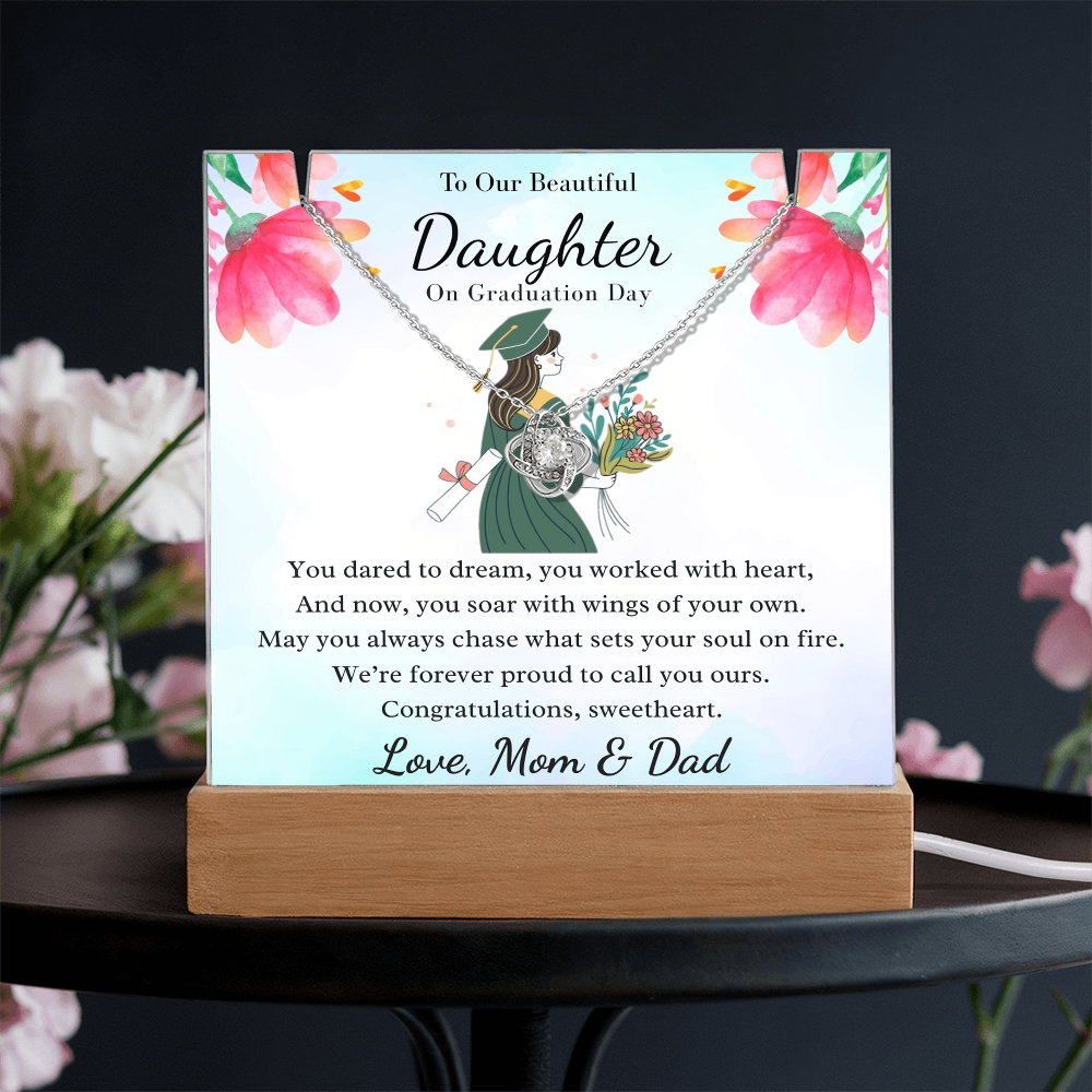 A Dream Fulfilled: To Our Beautiful Graduate Daughter-Keepsake Acrylic Bundle