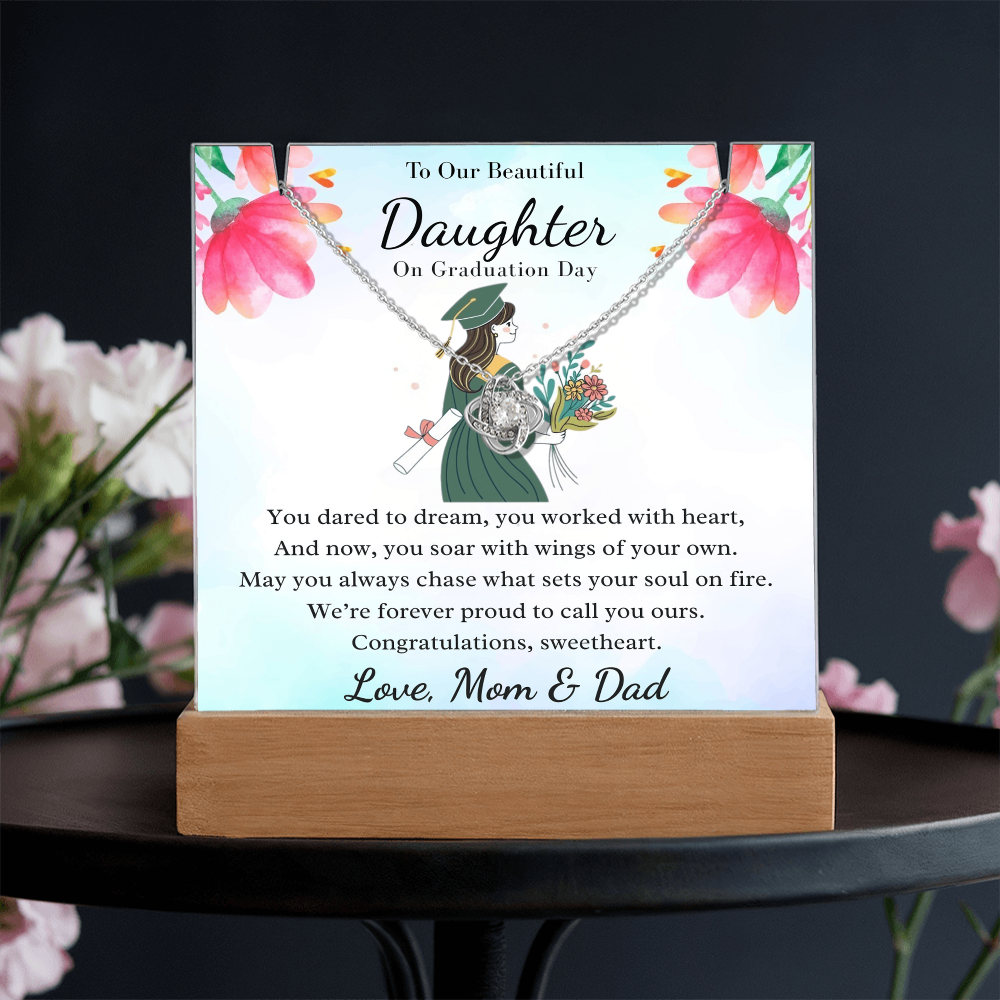 A Dream Fulfilled: To Our Beautiful Graduate Daughter-Keepsake Acrylic Bundle
