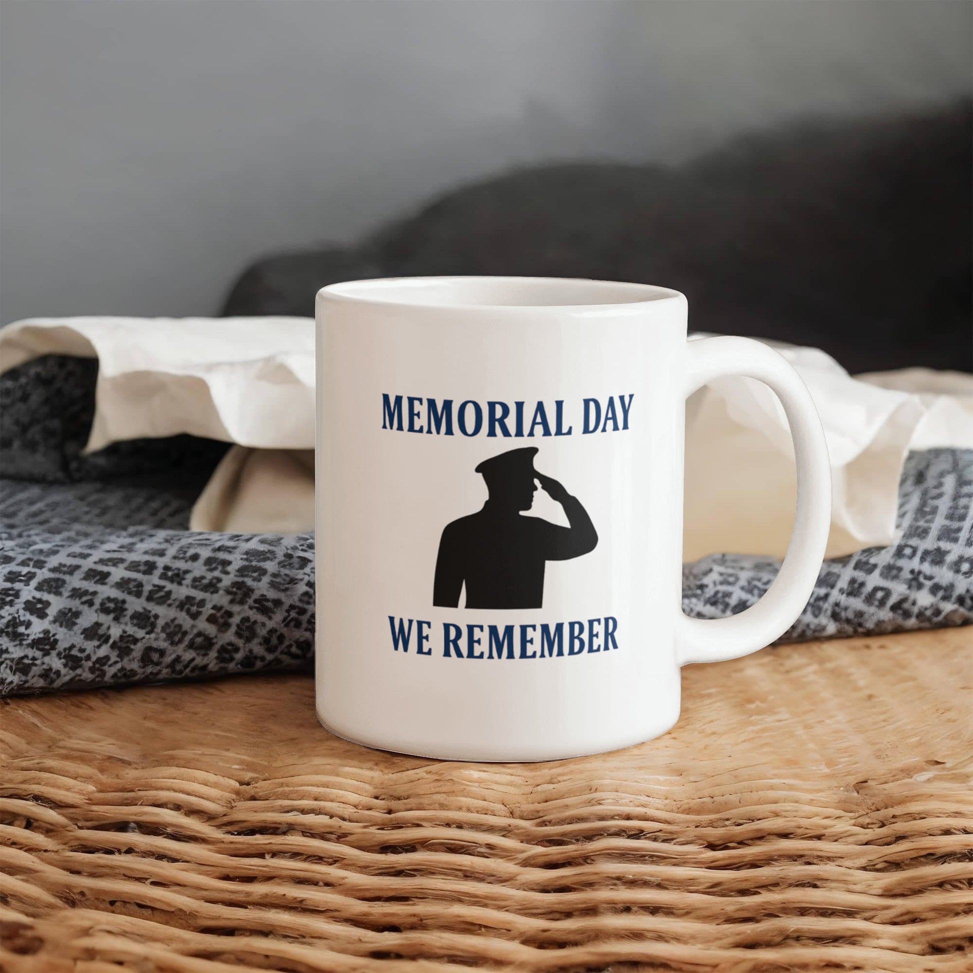 In Honor and Memory: A Soldier's Salute Coffee mug
