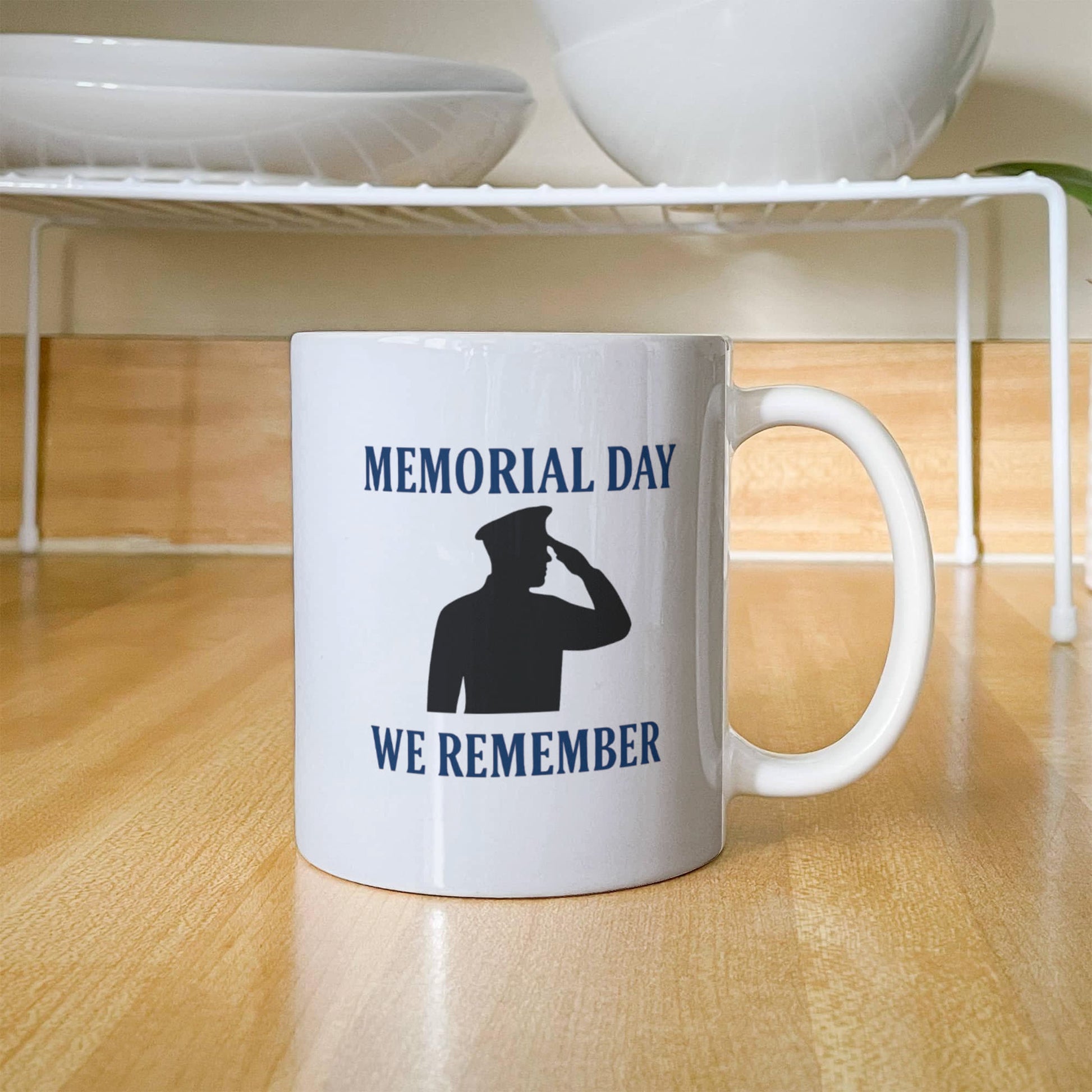 In Honor and Memory: A Soldier's Salute Coffee mug