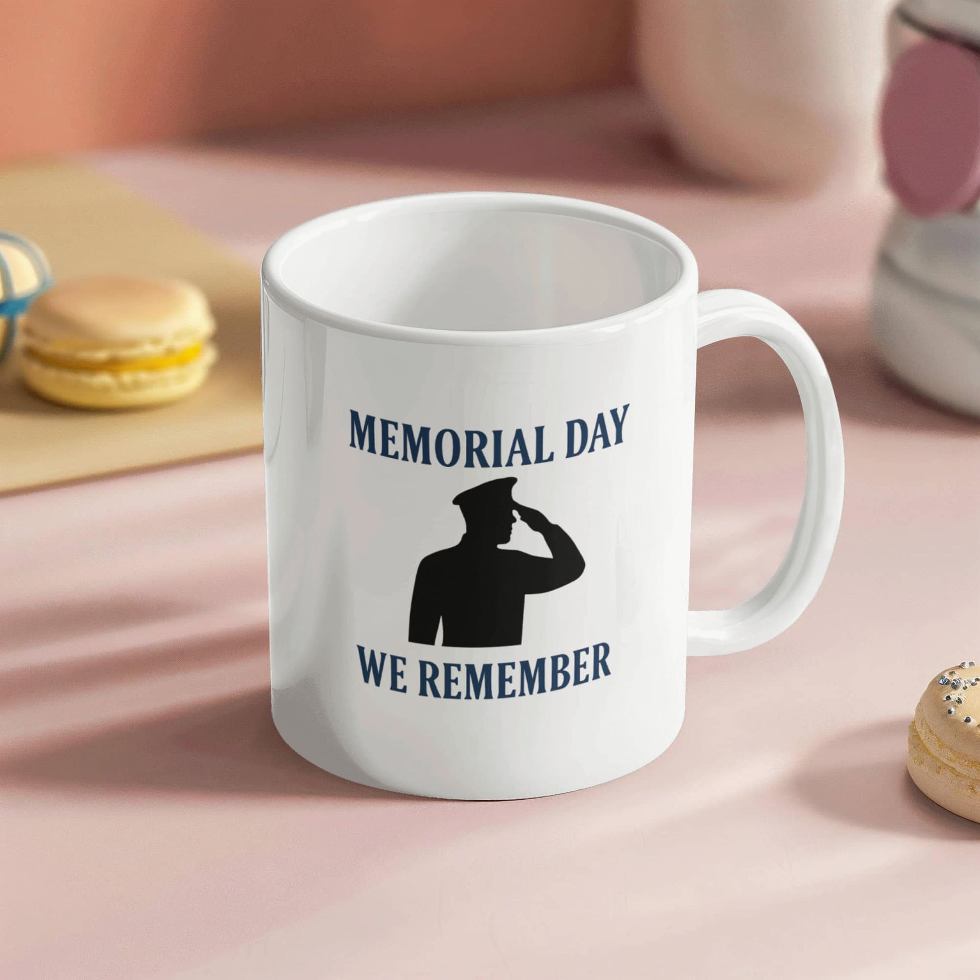 In Honor and Memory: A Soldier's Salute Coffee mug