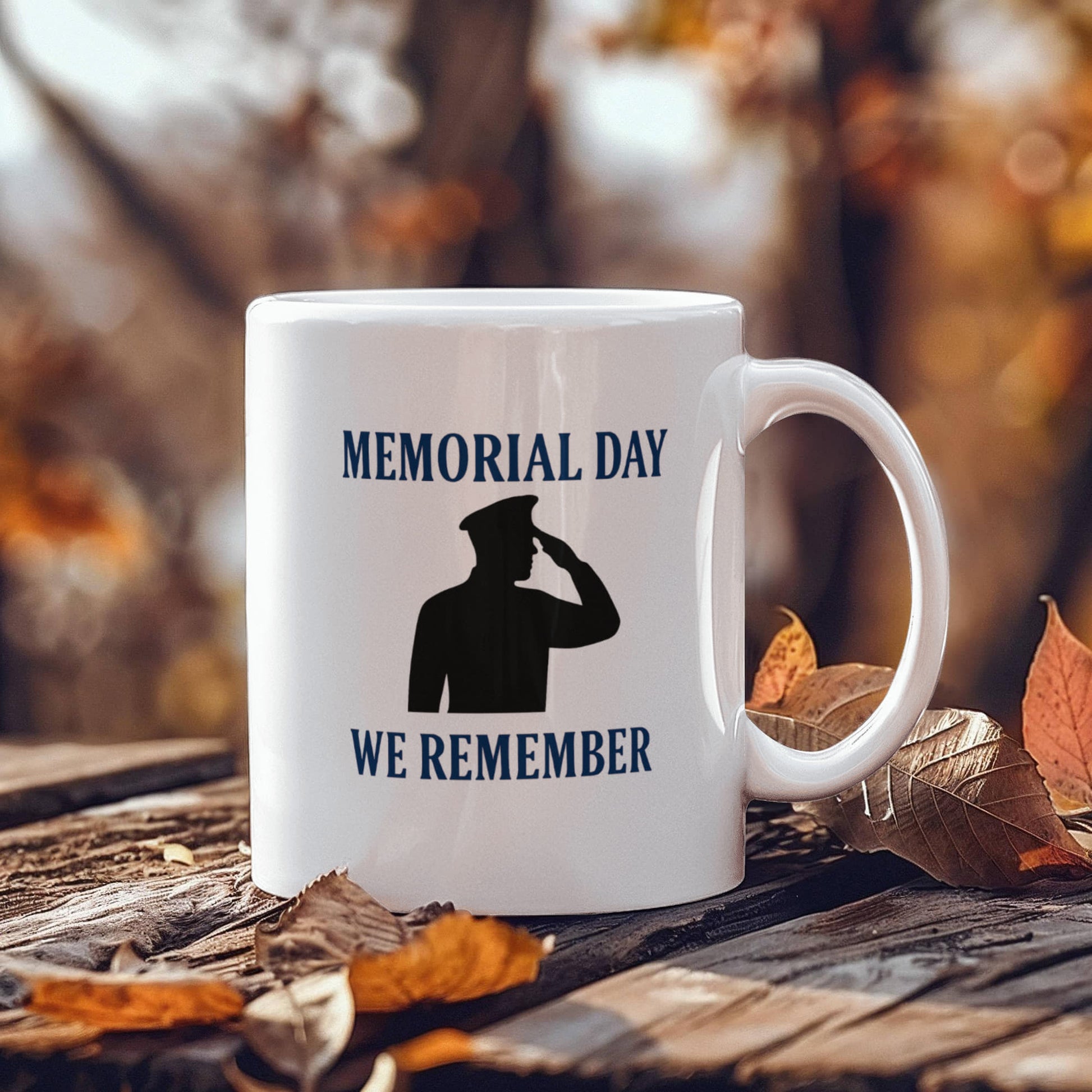 In Honor and Memory: A Soldier's Salute Coffee mug