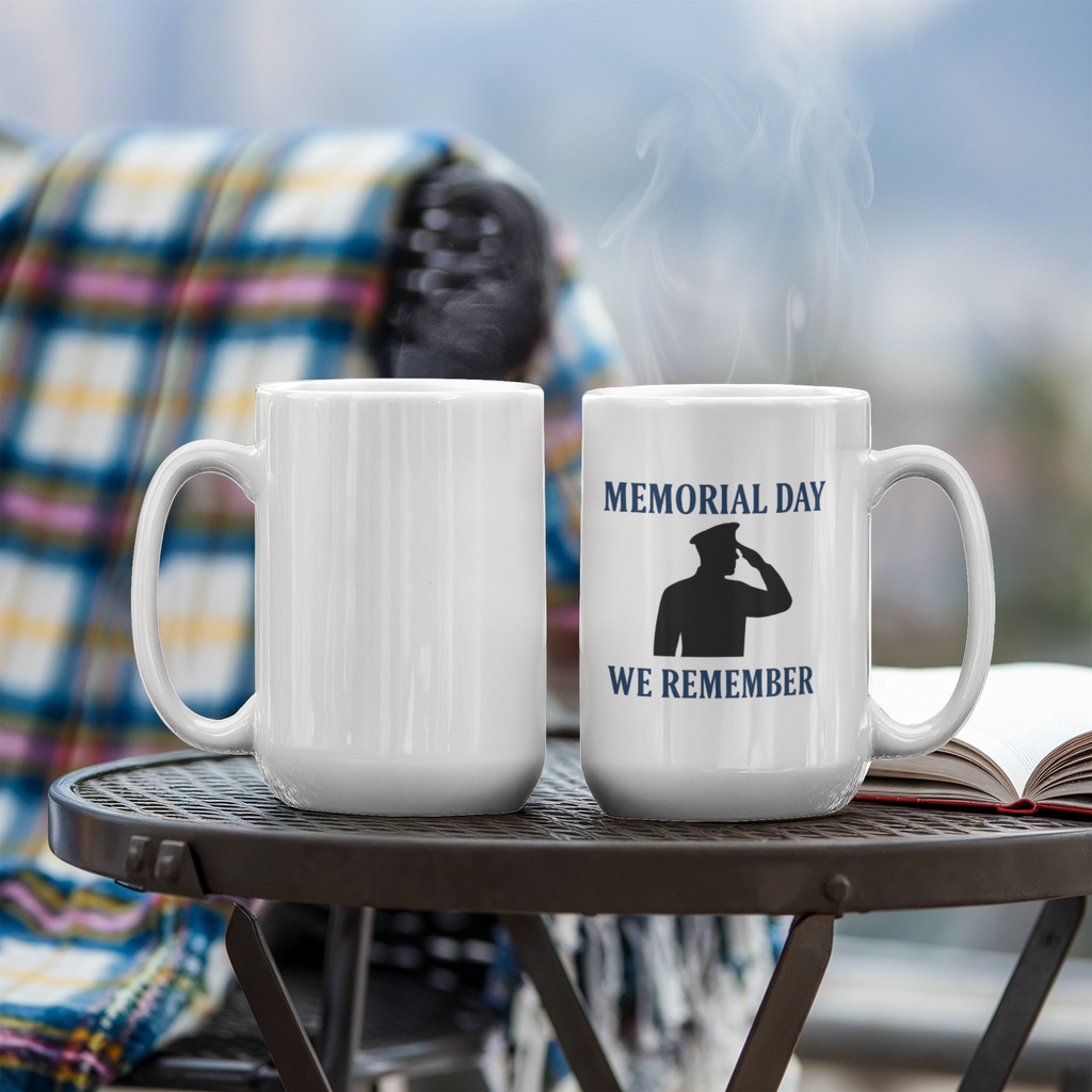 In Honor and Memory: A Soldier's Salute Coffee mug