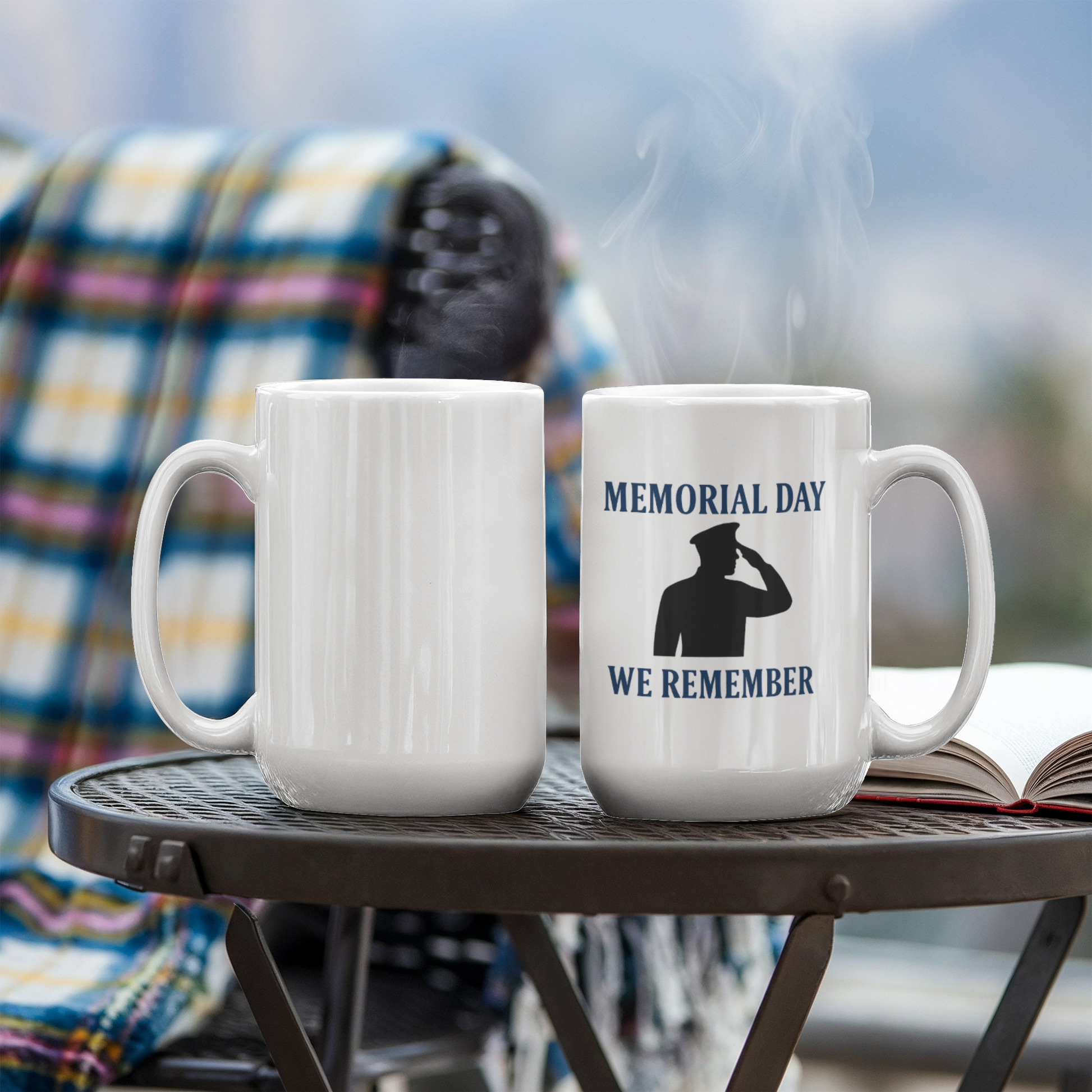 In Honor and Memory: A Soldier's Salute Coffee mug