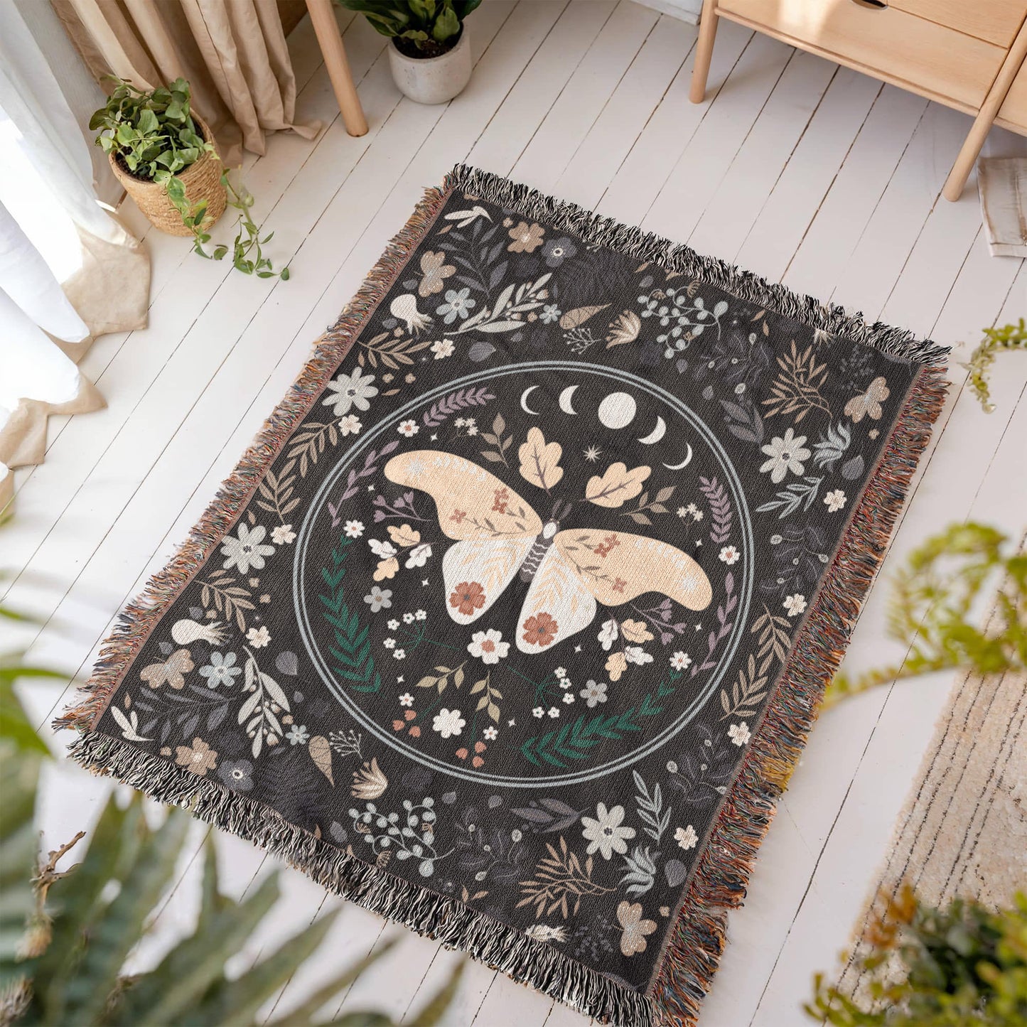 Bohemian Butterfly - Woven Blanket