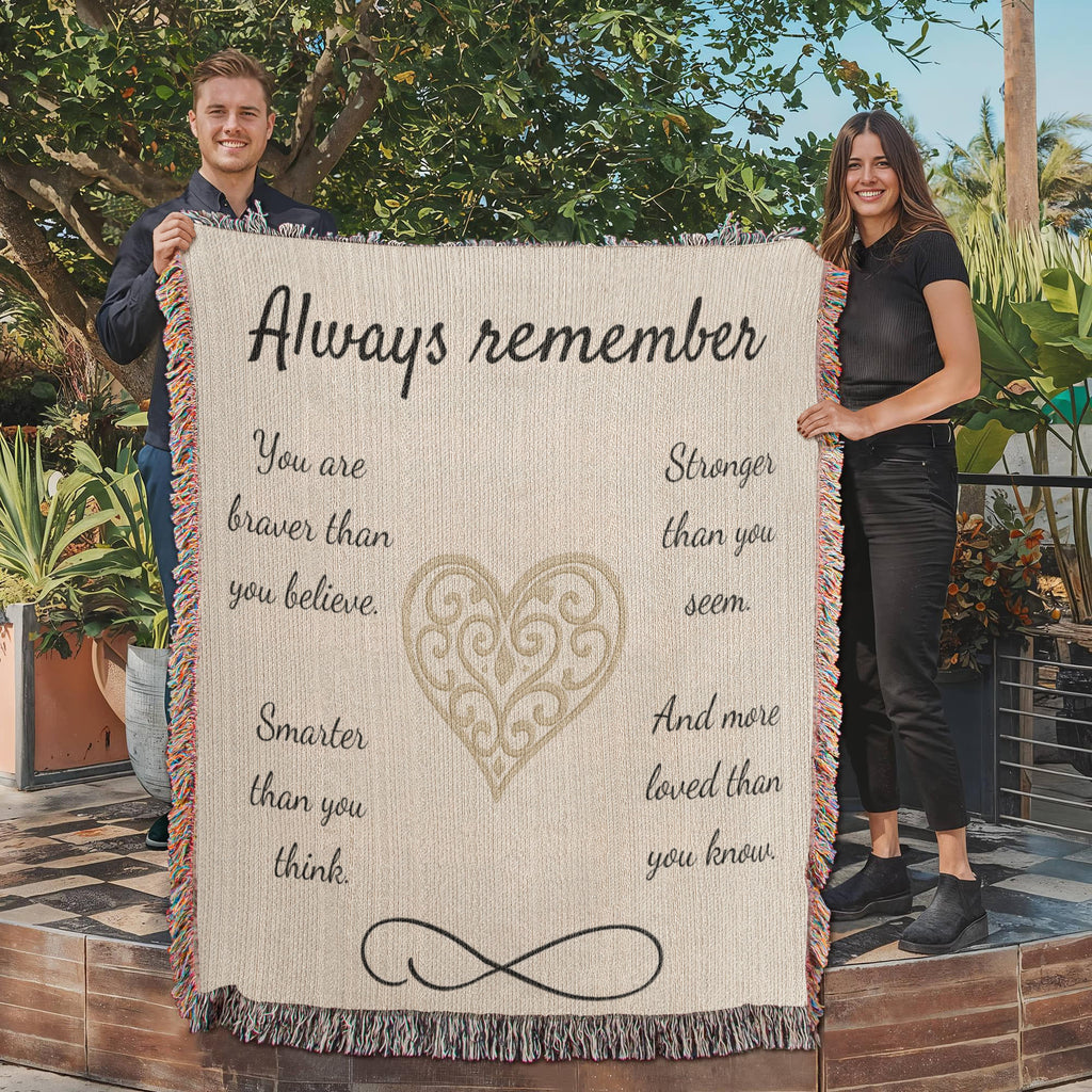 Braver, Stronger, Smarter -Heirloom Artwork Woven Blanket