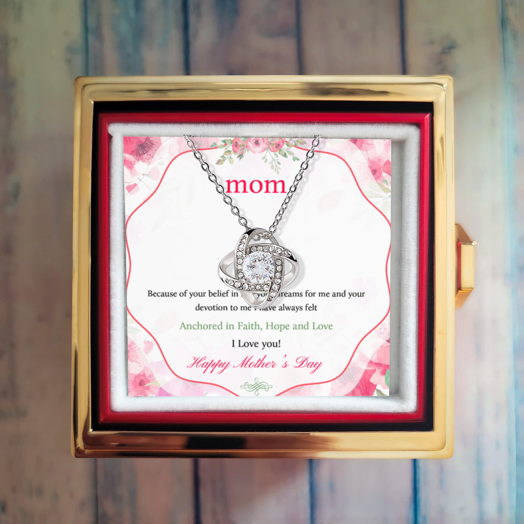 Anchored in Your Love: A Mother's Day Tribute-Love Knot Necklace
