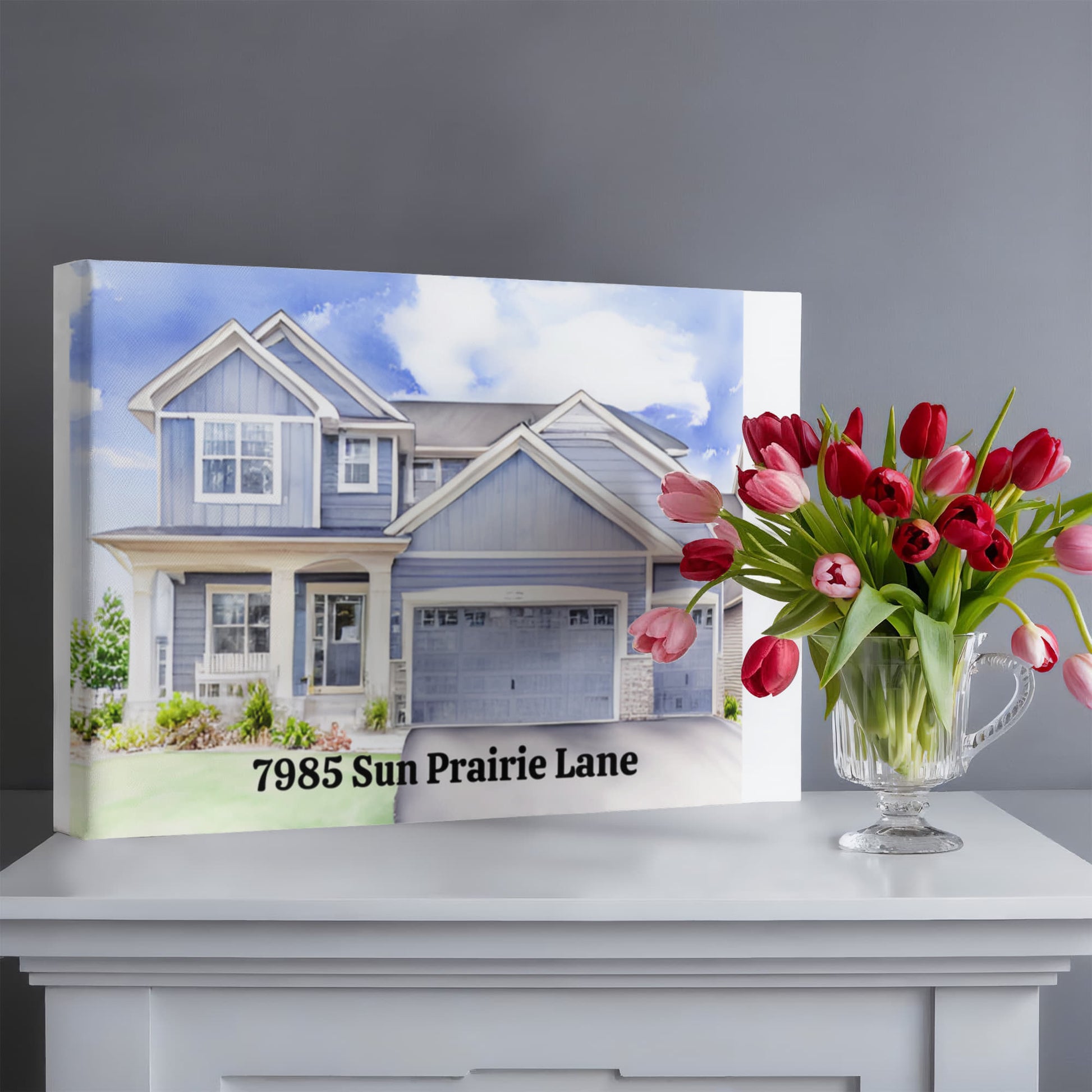 Where Love Lives-Gallery Wrapped Canvas (upload image to customize)