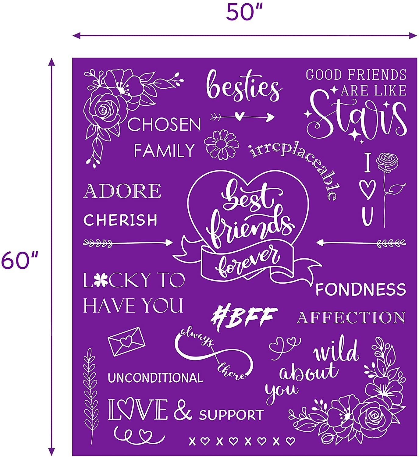 Best Friends Forever Flannel Blanket