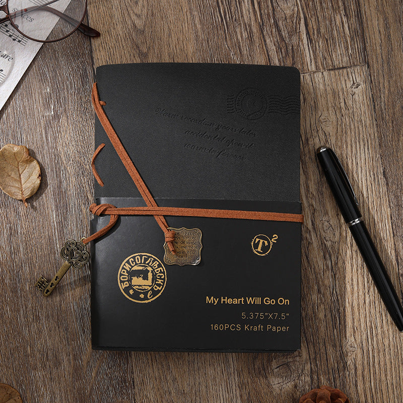 European And American Style Taped Blank Notebook With Pen Gift Boxed