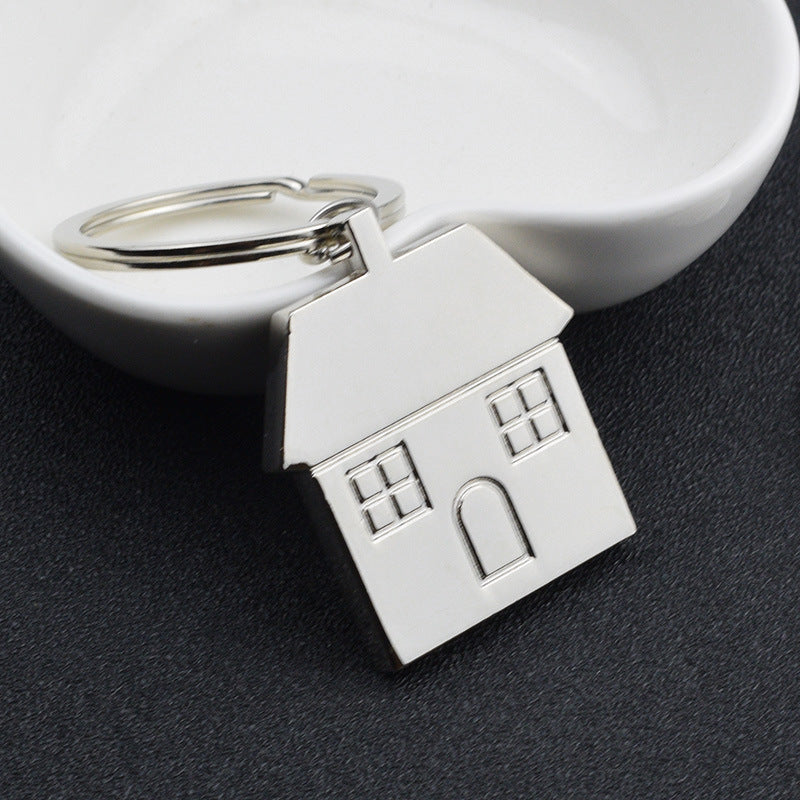 Creative Metal Real Estate Advertising Small Gift House Keychain