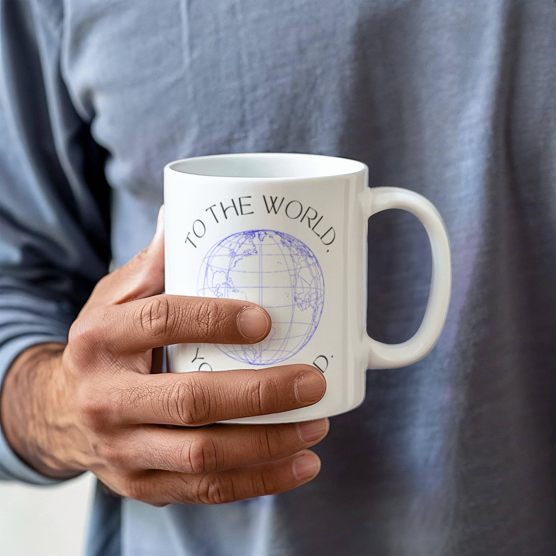 “My First Hero, My Whole World – Dad” Coffee Mug (personalize with photo)
