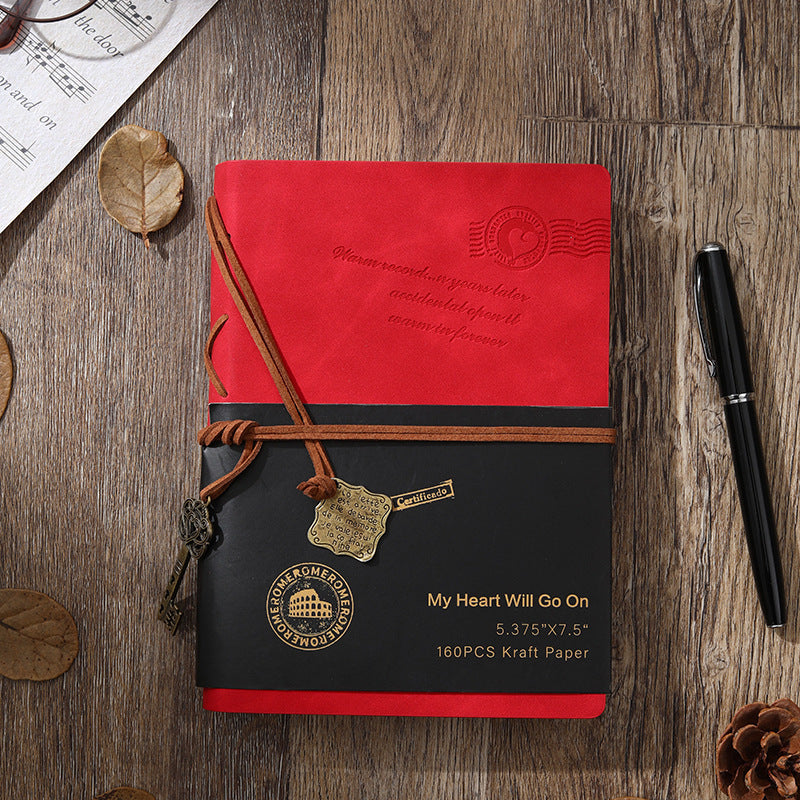 European And American Style Taped Blank Notebook With Pen Gift Boxed