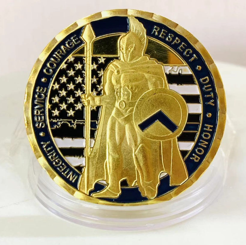 Police Challenger Medallion Color Painted