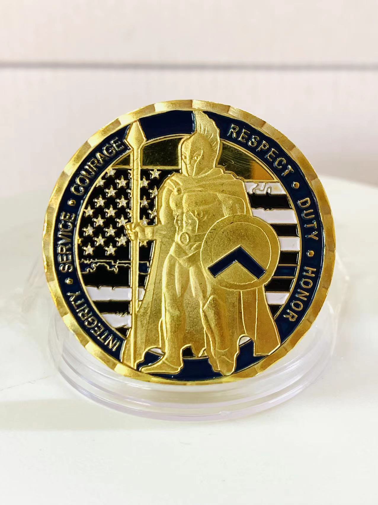 Police Challenger Medallion Color Painted